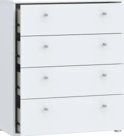 FORTE Kommode »Tempra, Kommode, 4 Schubkästen , Höhe 85,5 cm« Breite 73,7 cm