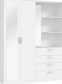 FORTE Kompaktgarderobe B/H/T 159,3/203,4/52,7 cm , Stauraumwunder
