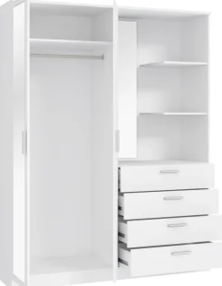 FORTE Kompaktgarderobe B/H/T 159,3/203,4/52,7 cm , Stauraumwunder