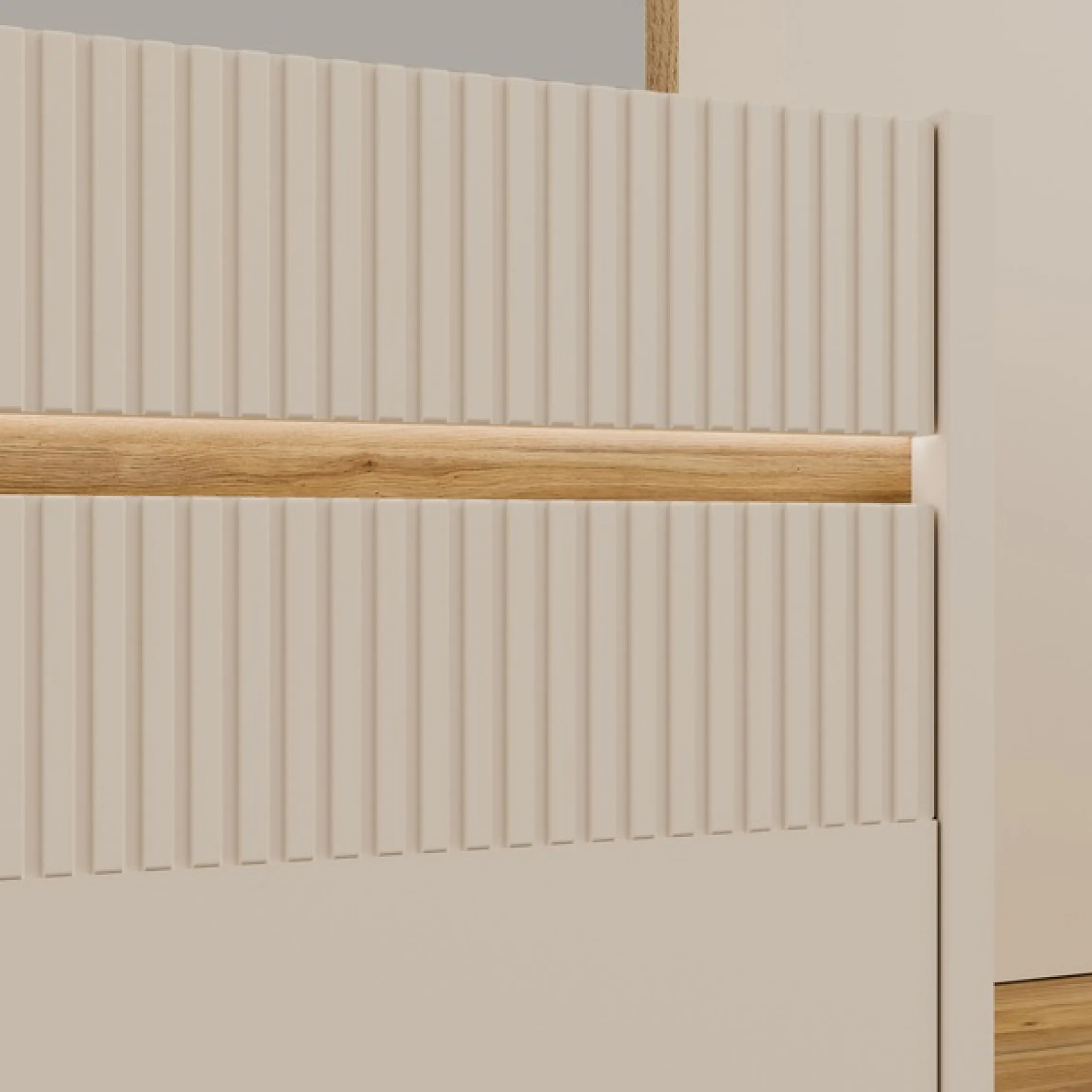 FORTE Kompaktgarderobe »Oak Squere Garderobe, 1 Türe, 1SK, 1 Klappe« B/H/T 108,4 /195,9/41,7 cm Spiegel, Haken, Kleiderstange