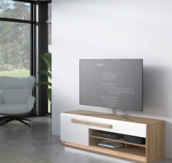 FORTE Lowboard »Attention TV-Board, TV-Schrank« TV-Board, Beleuchtung, Soft Close, Kabelführung