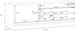 FORTE Lowboard »Attention TV-Board, TV-Schrank« TV-Board, Beleuchtung, Soft Close, Kabelführung