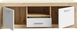 FORTE Lowboard »Baccio TV-Board, TV-Schrank« Breite 148 cm, Höhe 50 cm, 2 Türen und 2 Schubkästen, 1 offenes Fach