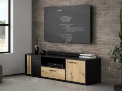 FORTE Lowboard »Cardigan TV-Board, TV-Schrank« TV-Board, 2 farbig, Stauraum Kabelführung