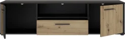 FORTE Lowboard »Cardigan TV-Board, TV-Schrank« TV-Board, 2 farbig, Stauraum Kabelführung