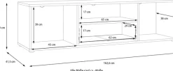 FORTE Lowboard »Cardigan TV-Board, TV-Schrank« TV-Board, 2 farbig, Stauraum Kabelführung