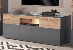 FORTE Lowboard »Como« TV-Board, LED Beleuchtung , Soft Close, Stauraum, 149,8/59,3/52 cm