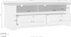 FORTE Lowboard »Iloppa« TV-Board, TV-Schrank, Breite ca. 145 cm