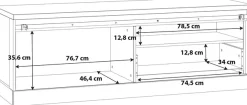 FORTE Lowboard »KaszimiroTV-Board, TV-Schrank«