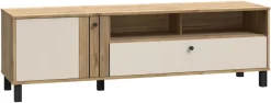 FORTE Lowboard »KillarneyTV-Board, TV-Schrank« TV Board, Soft Close, Schublade, offene Fächer