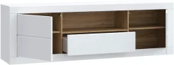 FORTE Lowboard »LefkadasTV-Board, TV-Schrank« TV-Board, viel Platz, Push to open, Grifflos, BxH= 195,4 x 61,6cm
