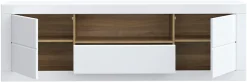 FORTE Lowboard »LefkadasTV-Board, TV-Schrank« TV-Board, viel Platz, Push to open, Grifflos, BxH= 195,4 x 61,6cm