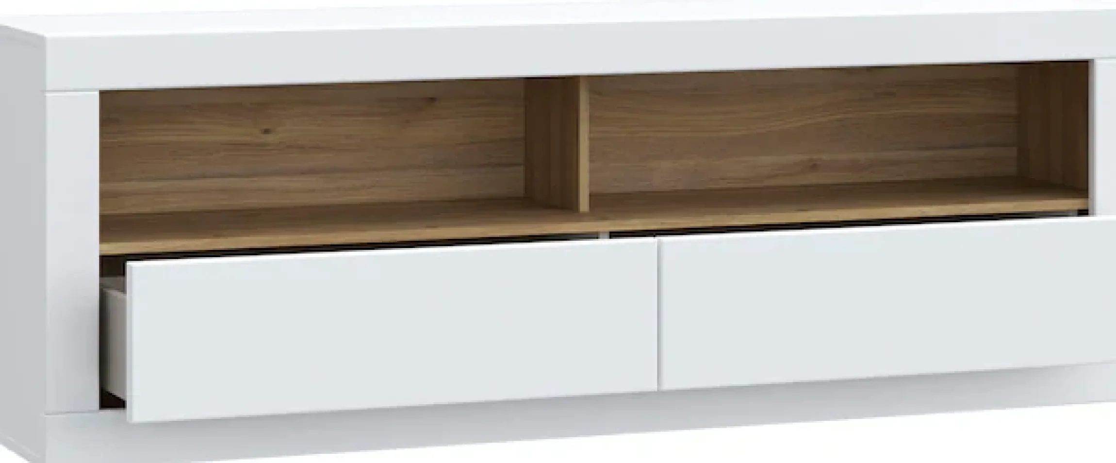 FORTE Lowboard »LefkadasTV-Board, TV-Schrank« TV-Board, Schubkästen, Push to open, Grifflos, BxH= 175,4 x 61,6cm