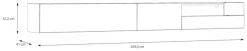 FORTE Lowboard »LewisvilleTV-Board, TV-Schrank«
