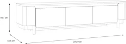 FORTE Lowboard »VodolTV-Board, TV-Schrank« TV Board, Soft Close, Stauraum