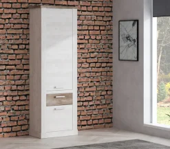 FORTE Mehrzweckschrank »Duro« Höhe 212 cm, Bücherregal mit Türen und Schublade, im Landhausstil