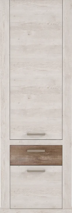 FORTE Mehrzweckschrank »Duro« Höhe 212 cm, Bücherregal mit Türen und Schublade, im Landhausstil