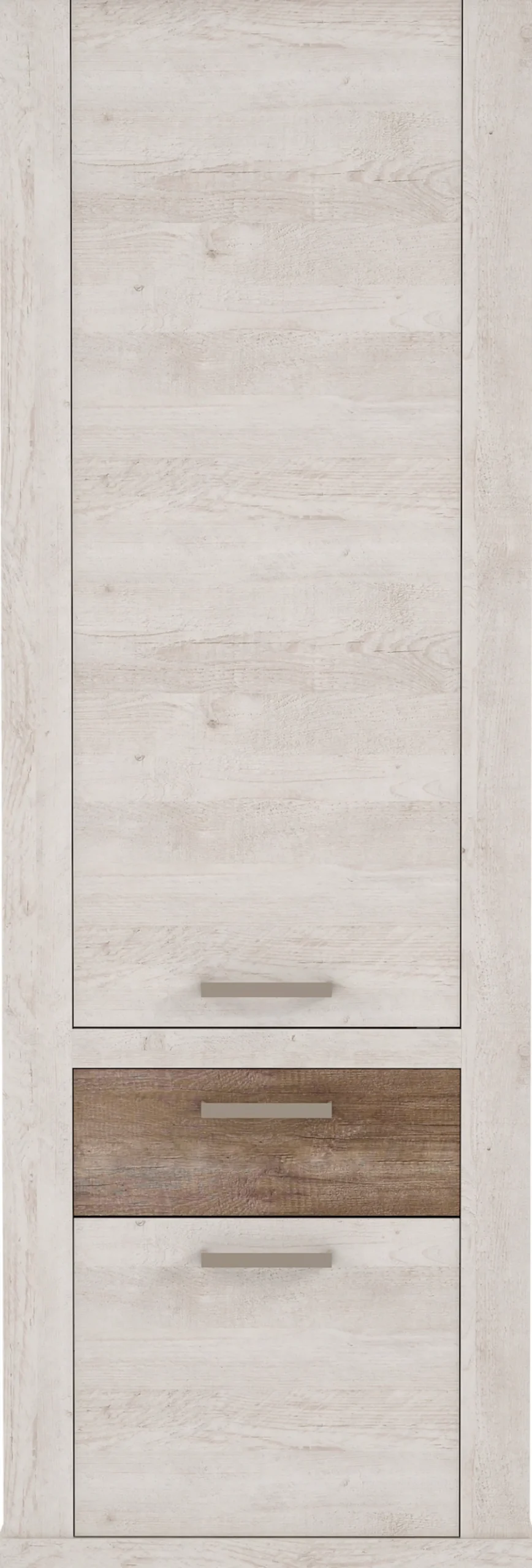 FORTE Mehrzweckschrank »Duro« Höhe 212 cm, Bücherregal mit Türen und Schublade, im Landhausstil