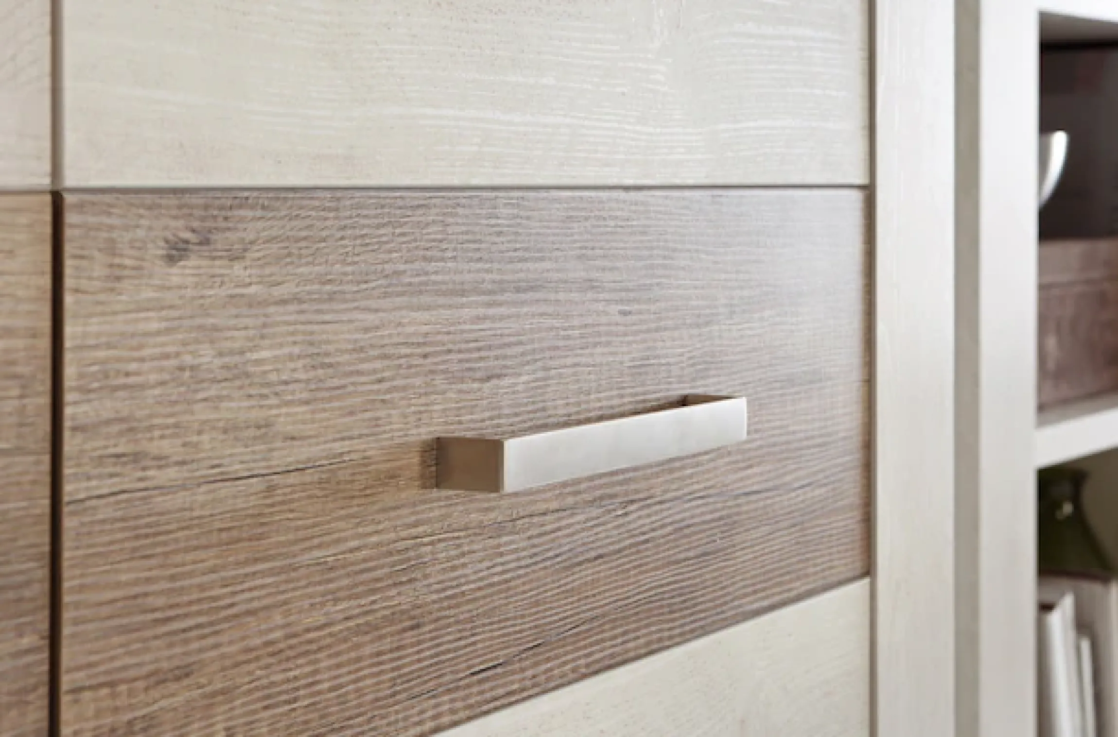 FORTE Mehrzweckschrank »Duro« Höhe 212 cm, Bücherregal mit Türen und Schublade, im Landhausstil