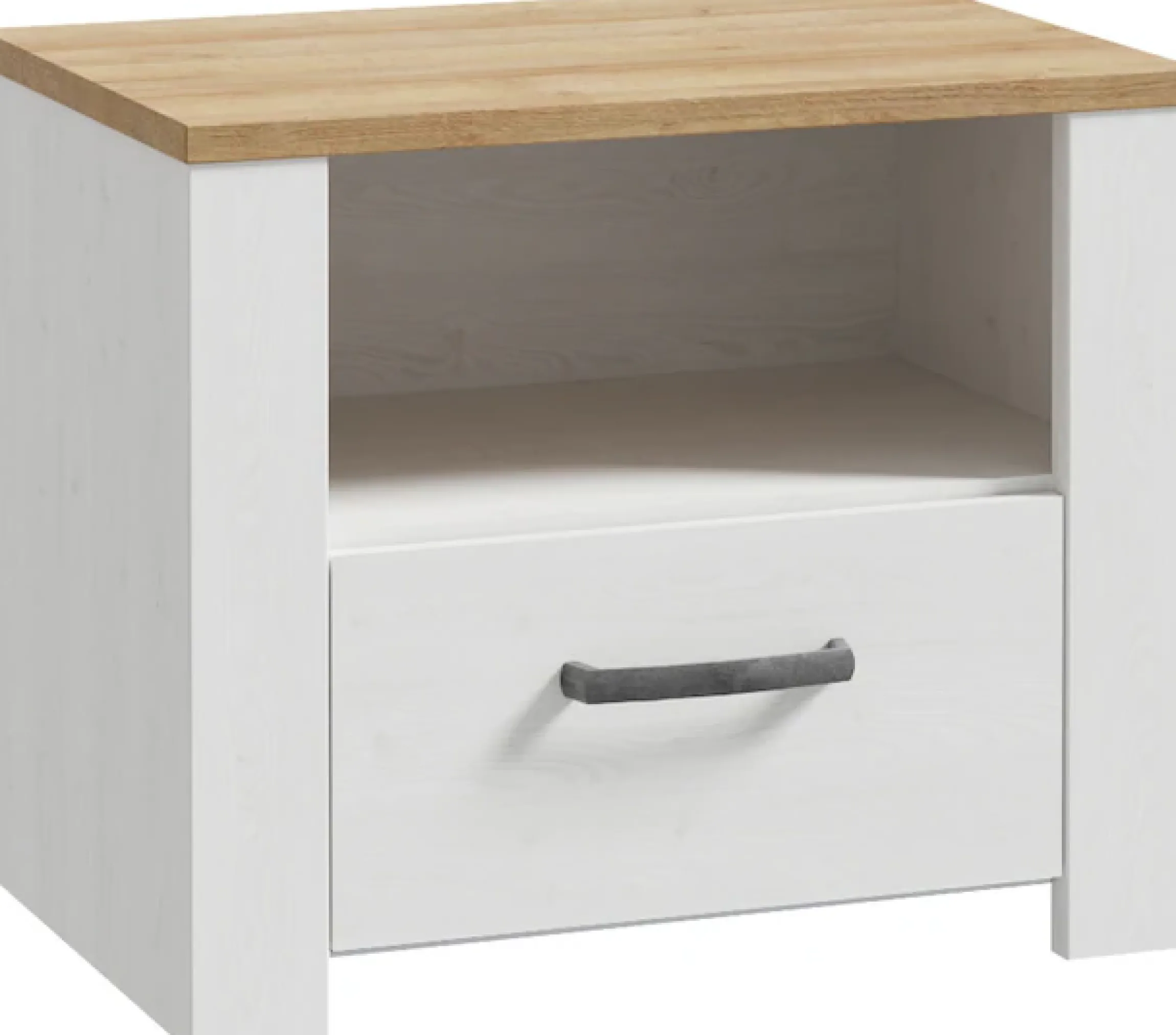 FORTE Nachtkommode B/H/T 61,6/52/42 cm , in 2 Dekoren erhältlich