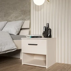 FORTE Nachtkommode »Ingalil« B/H/T 42,2/44,0/41,3 cm, Schublade