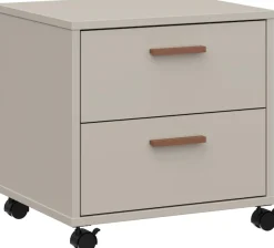 FORTE Nachtkommode »Milles Jugendzimmer« Nako auf Rollen, Schubkästen Vollauszug
