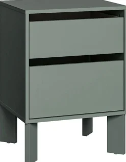 FORTE Nachtkommode »Tahoe Nachtkommode, grifflos,2 Schubkästen« B/H/T 48,2/66,7/41,4 cm