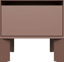 FORTE Nachtkommode »Tahoe Nachtkommode, grifflos, Schubkasten« B/H/T 48,2/47,5/41,4 cm