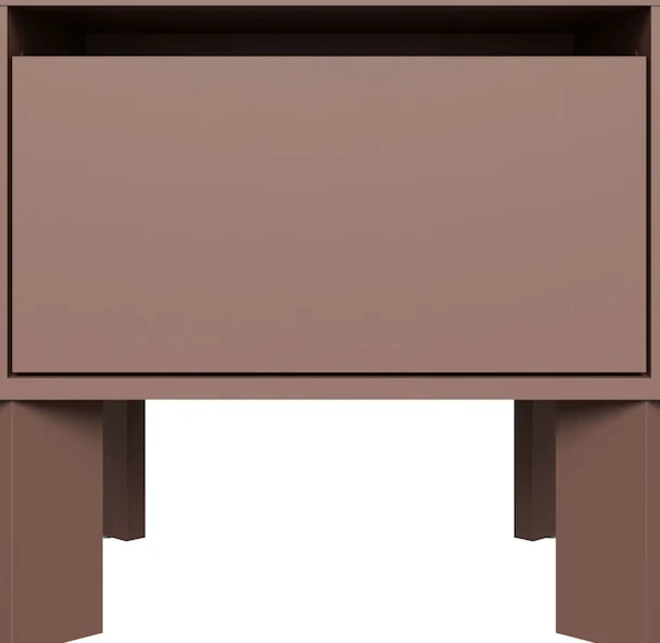 FORTE Nachtkommode »Tahoe Nachtkommode, grifflos, Schubkasten« B/H/T 48,2/47,5/41,4 cm