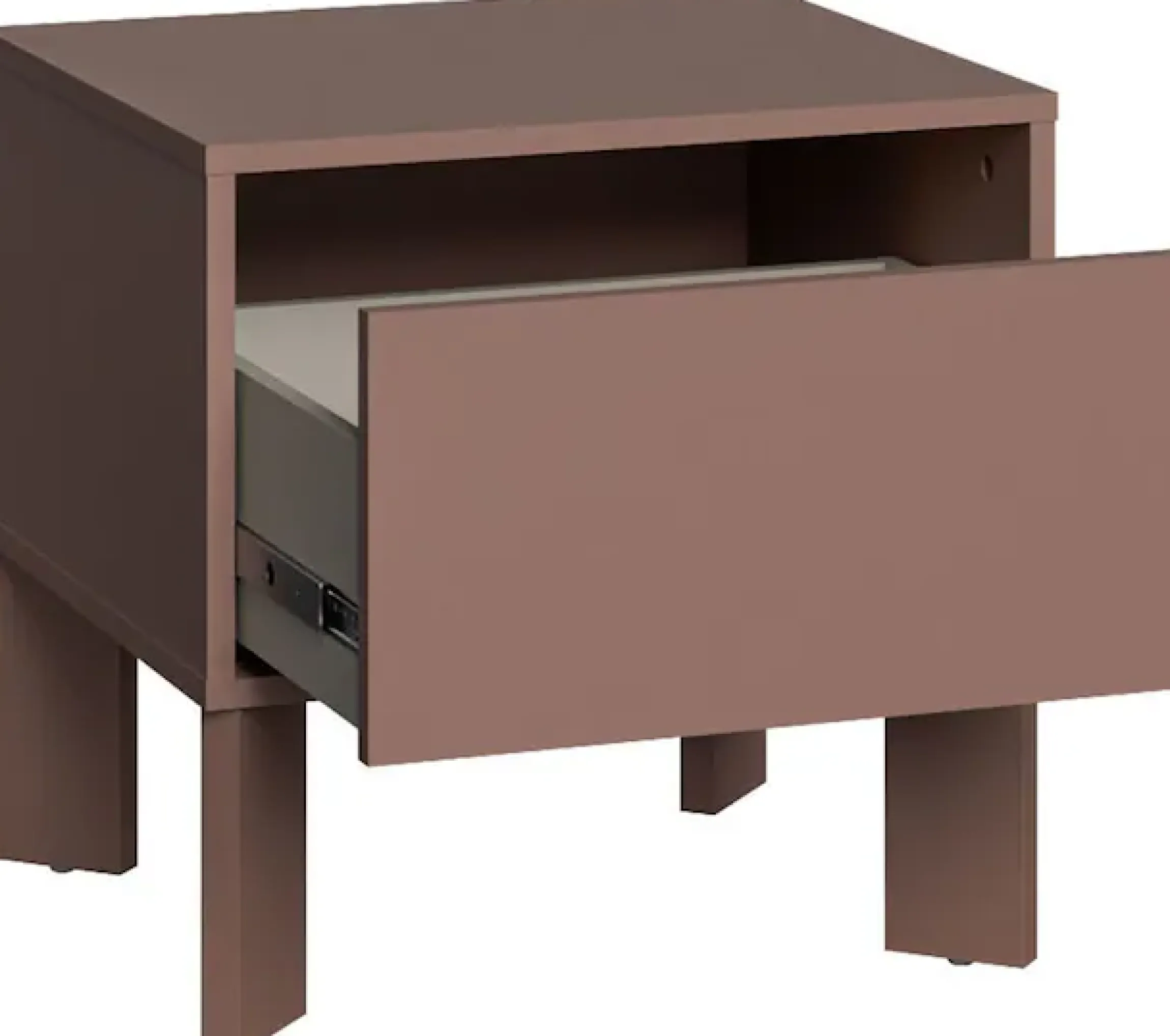 FORTE Nachtkommode »Tahoe Nachtkommode, grifflos, Schubkasten« B/H/T 48,2/47,5/41,4 cm