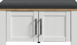 FORTE Polsterbank »Bohol, Garderobenbank mit Sitzpolster, Stauraum« B/H/T 86,5/45/42cm