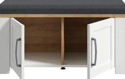 FORTE Polsterbank »Bohol, Garderobenbank mit Sitzpolster, Stauraum« B/H/T 86,5/45/42cm