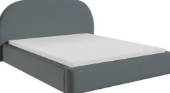 FORTE Polsterbett »AURA erhältlich in den Breiten 140cm, 160cm & 180cm, inkl. Bettkasten« abgerundetes Kopfteil