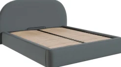 FORTE Polsterbett »AURA erhältlich in den Breiten 140cm, 160cm & 180cm, inkl. Bettkasten« abgerundetes Kopfteil
