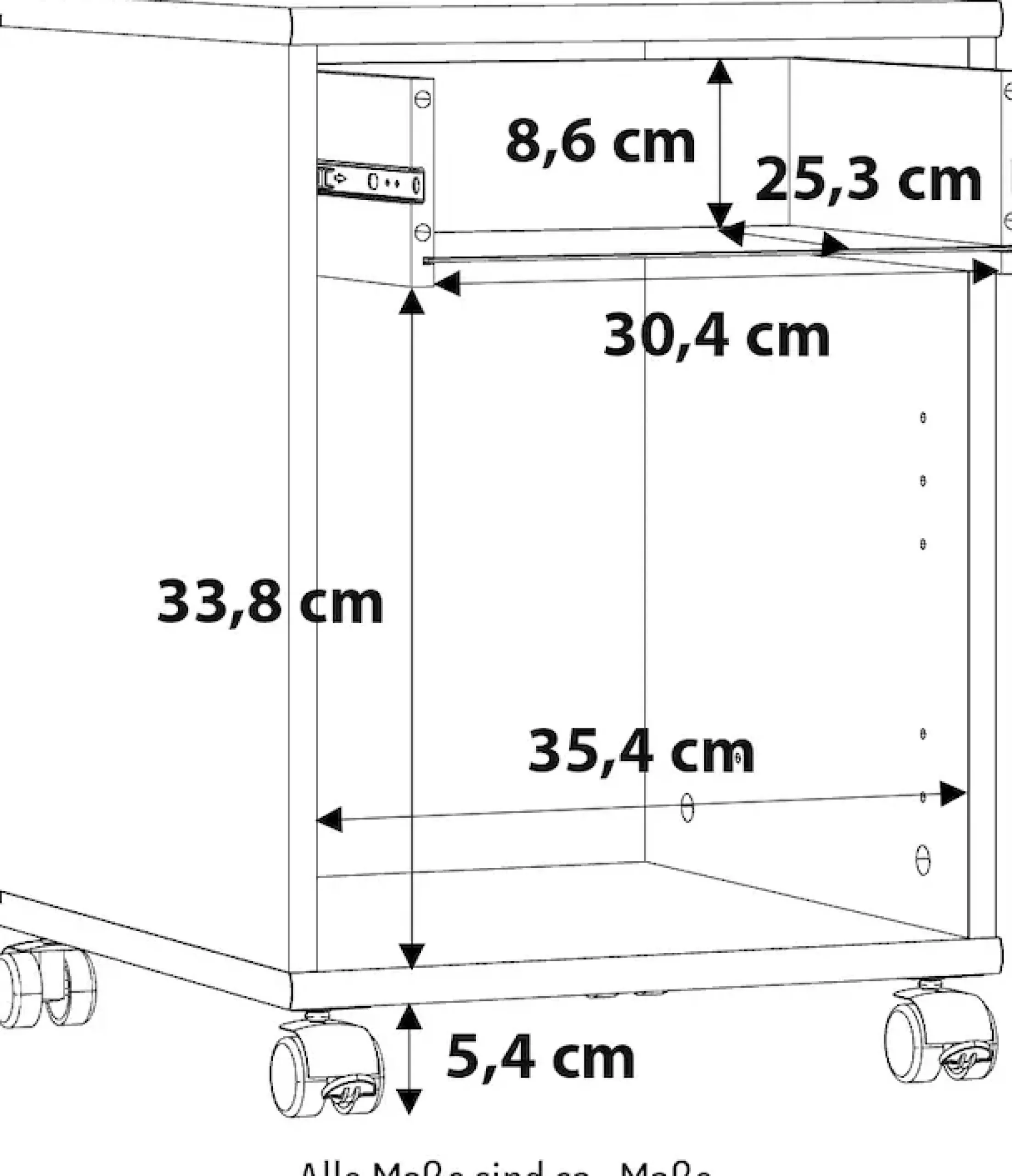 FORTE Rollcontainer »Tempra«