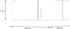 FORTE Schrankaufsatz Eckschrankaufsatz, Stauraum, optimale Raumnutzung
