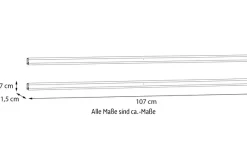 FORTE Schrankleuchte LED-Modul 2 Stk. Neutralweiß B/H/T 107/2,7/1,5 cm optional bestellbar,einfache Montage