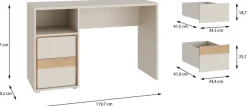 FORTE Schreibtisch B/H/T 119,7/75,7/50,2