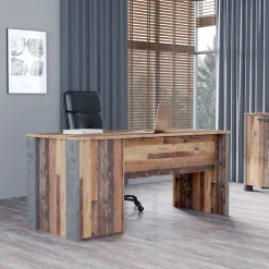 FORTE Schreibtisch »Clif« Computertisch mit Schubladen, Industriedesign, Breite 160 cm