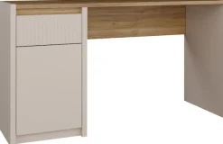 FORTE Schreibtisch »Oak Squere« B/H/T 130/72/51,7cm, Soft Close, Vollauszug
