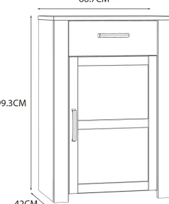 FORTE Schuhkommode »Bohol Schuhschrank, Soft Close, 6 Paar Schuhe« B/H/T 66,7/99,3/42 cm,