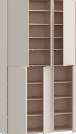 FORTE Schuhschrank »Alice Springs, Schuhschrank, B/H/T 109,2/191,9/34,9 cm, 36 Paar Schuhe« B/H/T 109,2/191,9/34,9 cm,Stauraumschrank, Mehrzweckschrank, (B/H 109cm x 192cm), mit 16 Böden