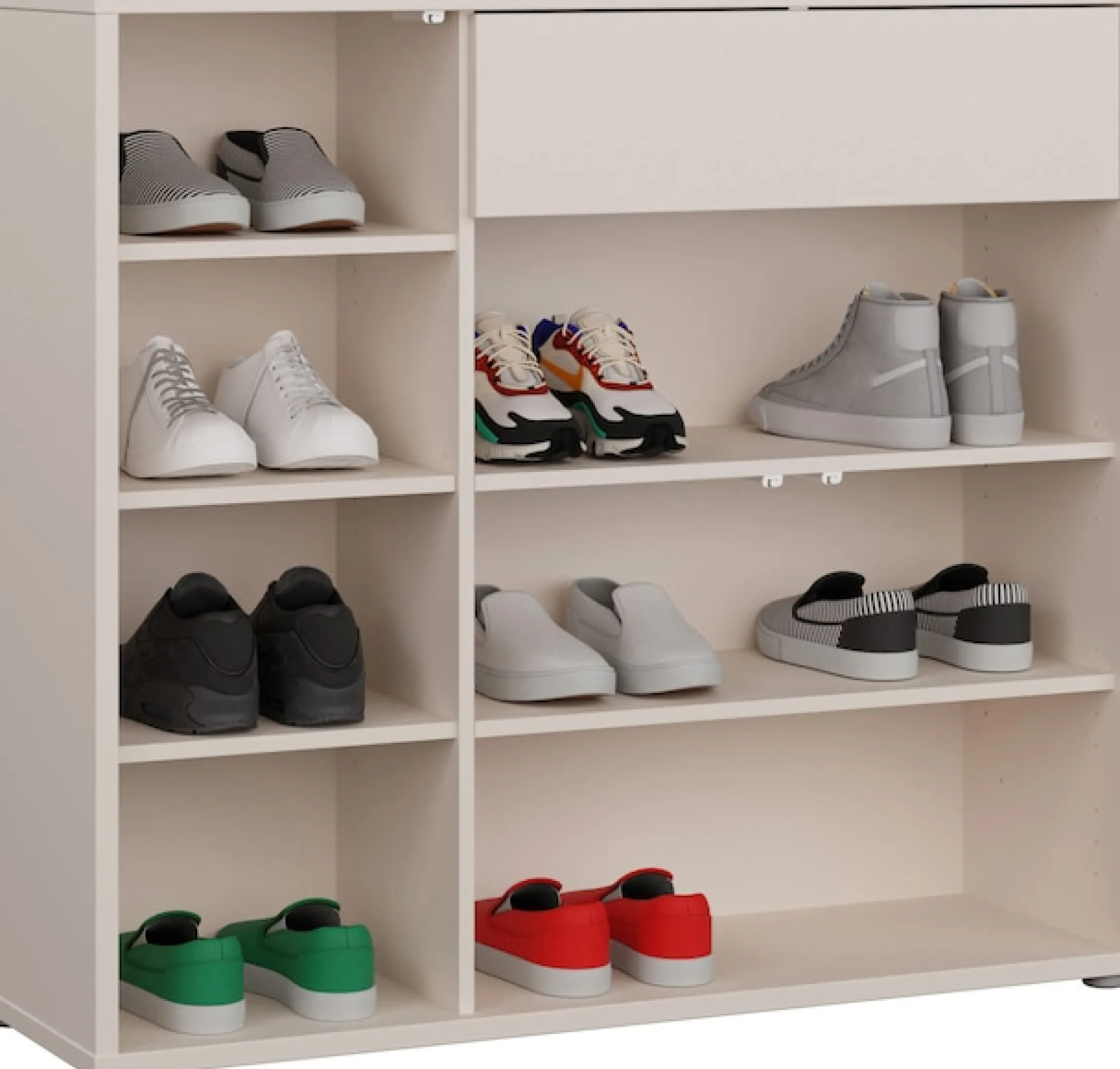 FORTE Schuhschrank »Alice Springs« B/H/T 109,2/99,1/34,9 cm Push to open, 20 Paar Schuhe