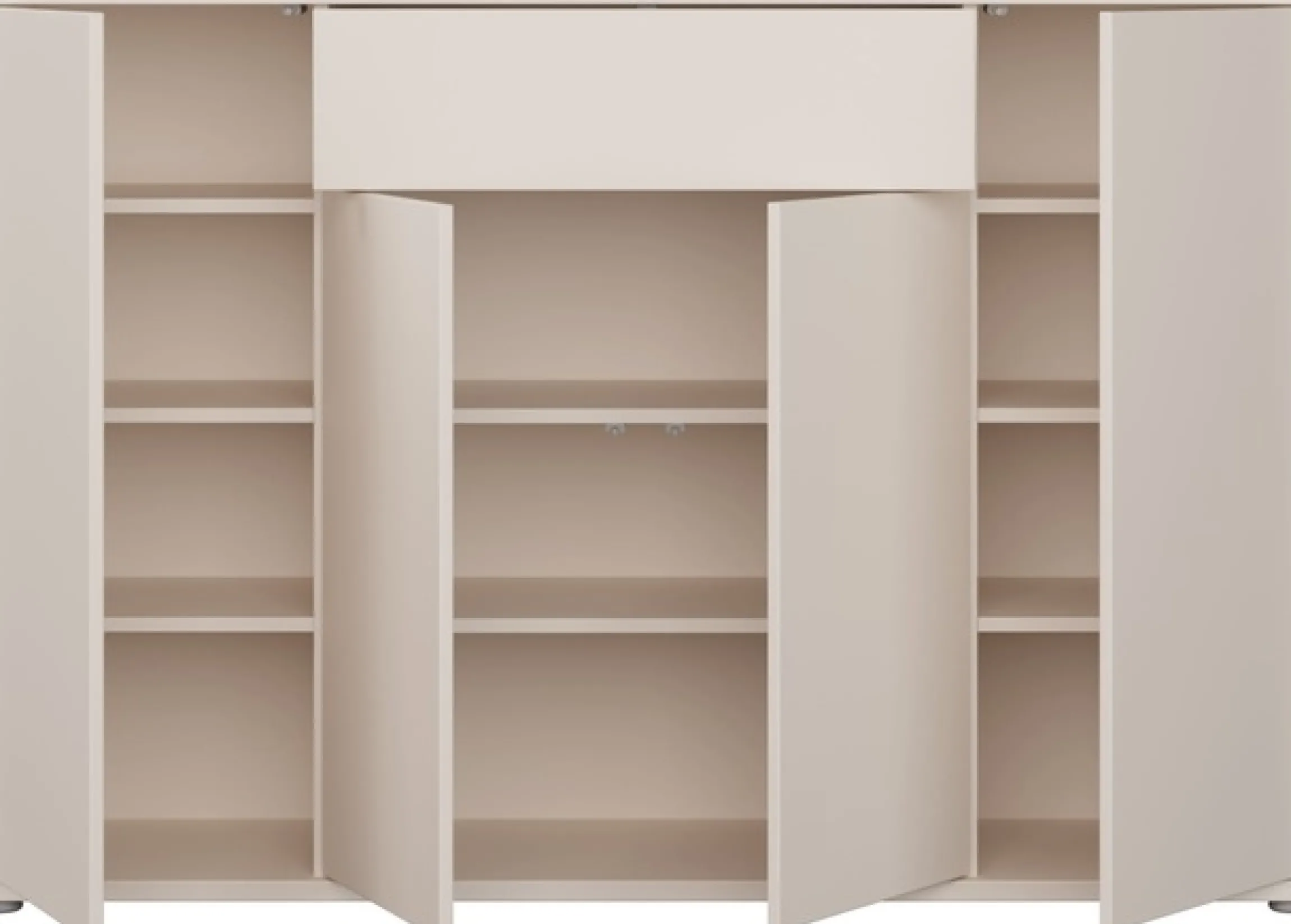 FORTE Schuhschrank »Alice Springs« B/H/T 143,9/99,1/34,9 cm Push to open, 28Paar Schuhe