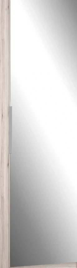 FORTE Schuhschrank »Calma Schuhschrank, Spiegeltüre, 12 Paar Schuhe, Türanschlag wählbar« B/H/T : 50/179,7/20 cm,Schuhschrank mit Spiegeltüre , 180cm hoch, 12 Paar Schuhe