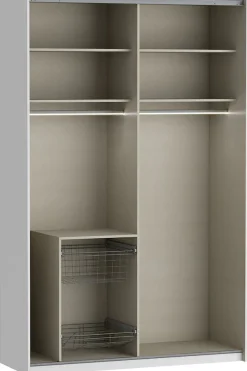 FORTE Schwebetürenschrank »Fittio. Made in Europe, 2 Schiebetüren, modernes Design« Höhe 2,35 mtr, stehende Montage, Spiegel