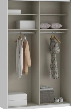 FORTE Schwebetürenschrank »Fittio. Made in Europe, 2 Schiebetüren, modernes Design« Höhe 2,35 mtr, stehende Montage, Spiegel
