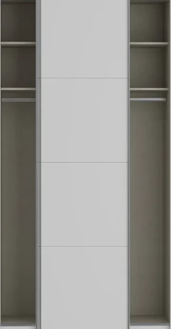 FORTE Schwebetürenschrank »Fittio, Made in Europe, 2 Schiebetüren, modernes Design« Höhe 2,35 mtr, stehende Montage