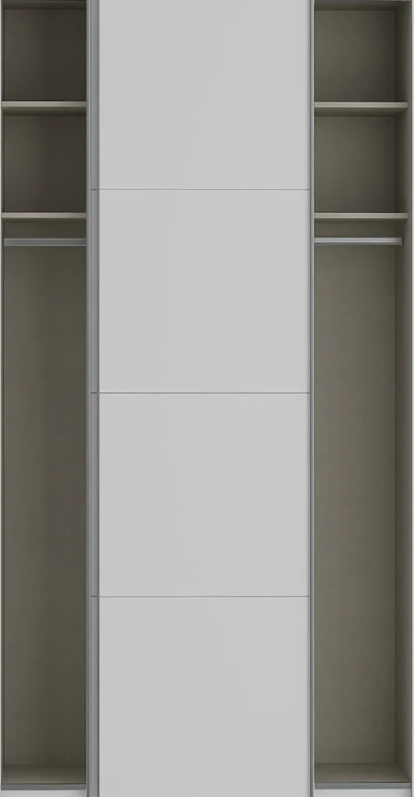 FORTE Schwebetürenschrank »Fittio, Made in Europe, 2 Schiebetüren, modernes Design« Höhe 2,35 mtr, stehende Montage