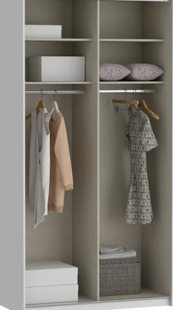 FORTE Schwebetürenschrank »Fittio, Made in Europe, 2 Schiebetüren, modernes Design« Höhe 2,35 mtr, stehende Montage